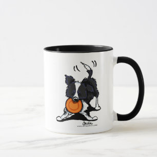 Caneca Border collie no jogo