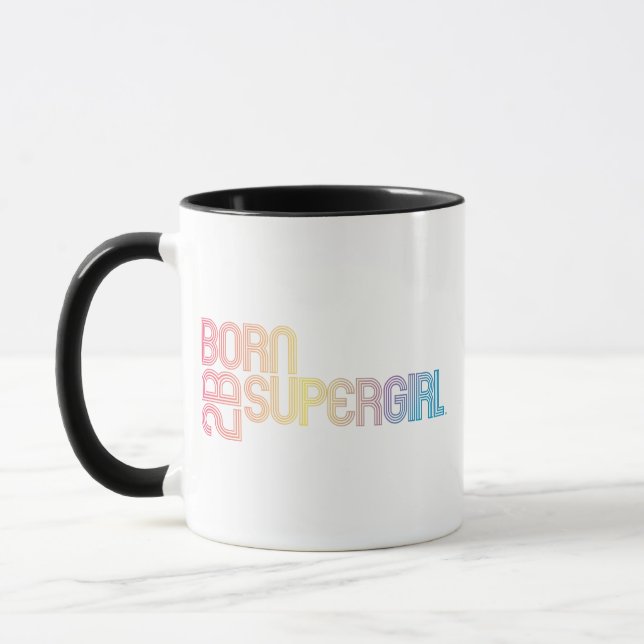 Caneca Born to Be Supergirl (Esquerda)