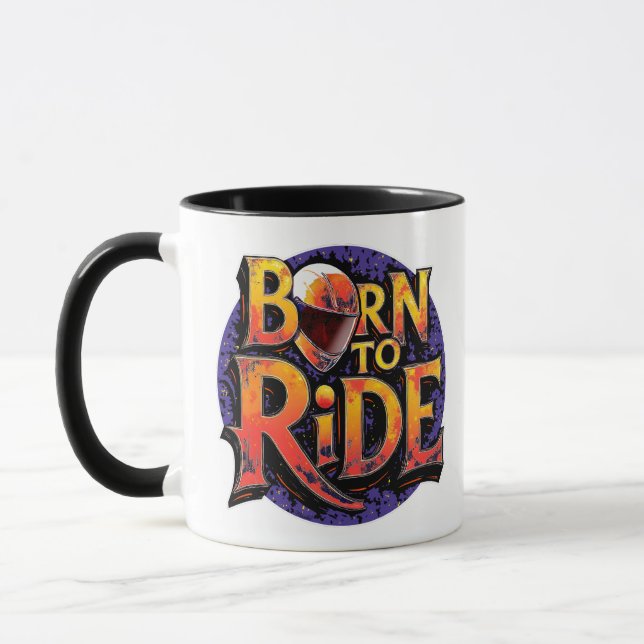Caneca Born to Ride Mug (Esquerda)
