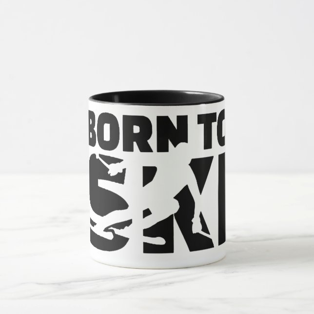 Caneca Born to SKI (Centro)