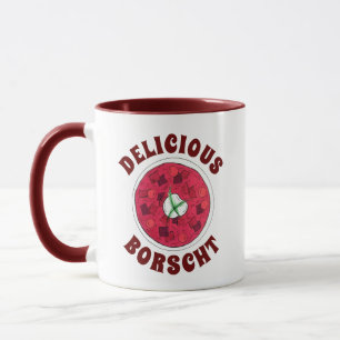 Caneca Borscht Leste Europeu Beet Beet Sopa