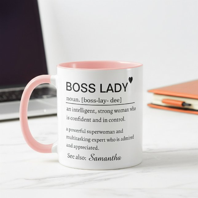 Caneca Boss Lady Definition Mug Empowering Office Gift (Criador carregado)