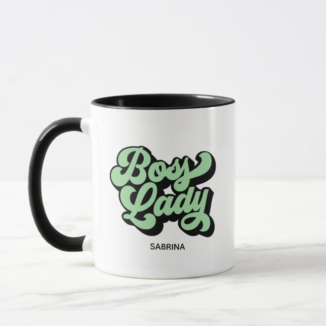 Caneca Boss Lady Retro Neo Mint (Esquerda)