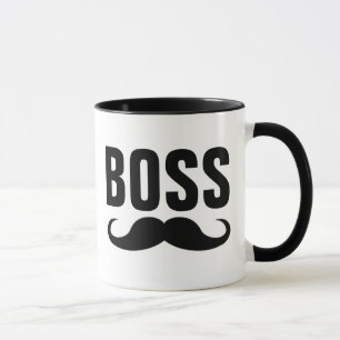 CANECA BOSS MUSTACHE CAFÉ MUG PARA ELE