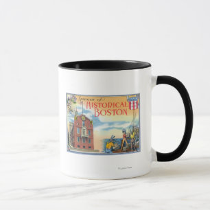 Caneca Boston, cenas de MassachusettsHistorical Boston