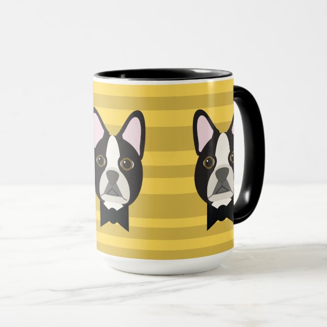 Caneca Boston Terrier (Frente Esquerda)