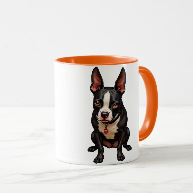 Caneca Boston Terrier (Frente Esquerda)