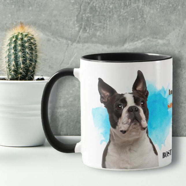 Caneca Boston Terrier Dog Amigo Leal (Criador carregado)