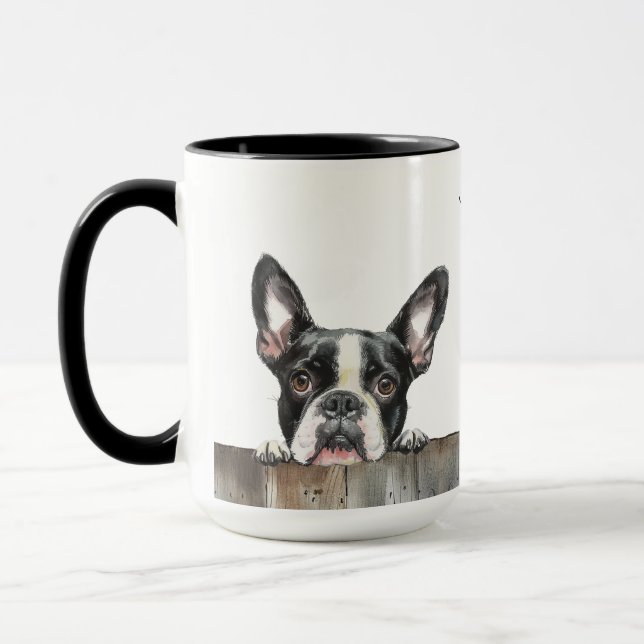 Caneca Boston Terrier Dog Mug (Esquerda)
