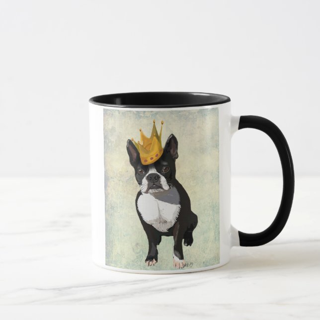 Caneca Boston Terrier e Crown (Direita)