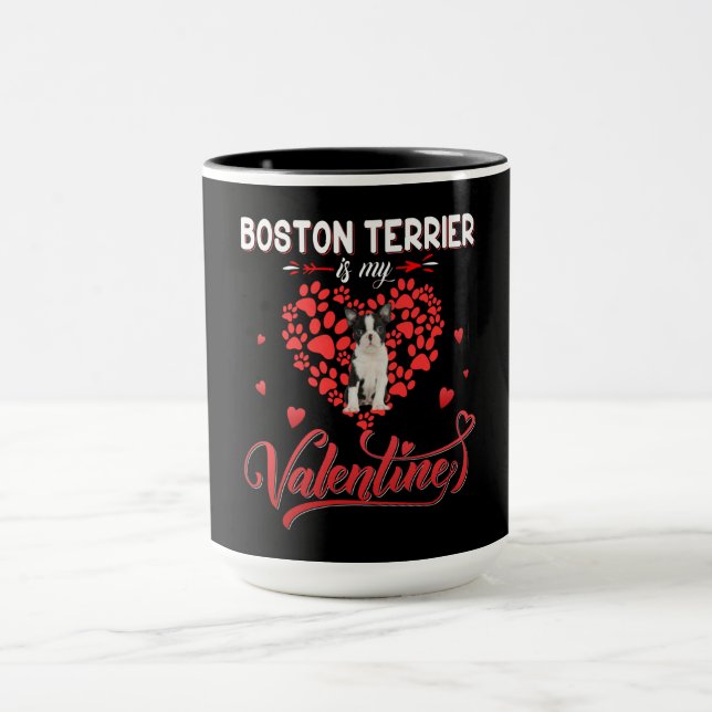 Caneca Boston Terrier engraçado é meu Namorados (Centro)