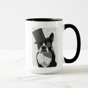 Caneca Boston Terrier, Formal Hound e Chapéu
