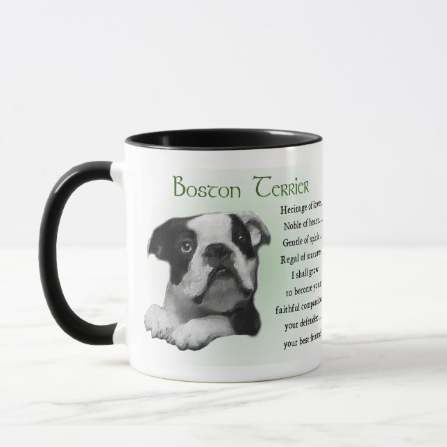 Caneca Boston Terrier Gifts (Esquerda)