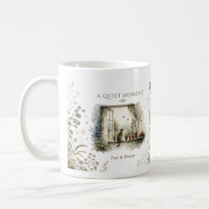 Caneca Botânica & Café de Gato Aconchegante Paw &