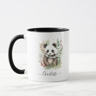 Caneca Botânica de Natal Russo Panda