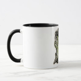 Caneca Botanical Aesthetic Green Embroidery Style mugs