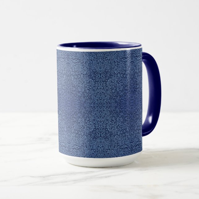 Caneca Botanical Pattern in Blue 2 (Frente Esquerda)