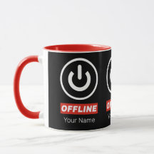 Botão Liga/Desliga Offline Para Relaxar Ou Desliga