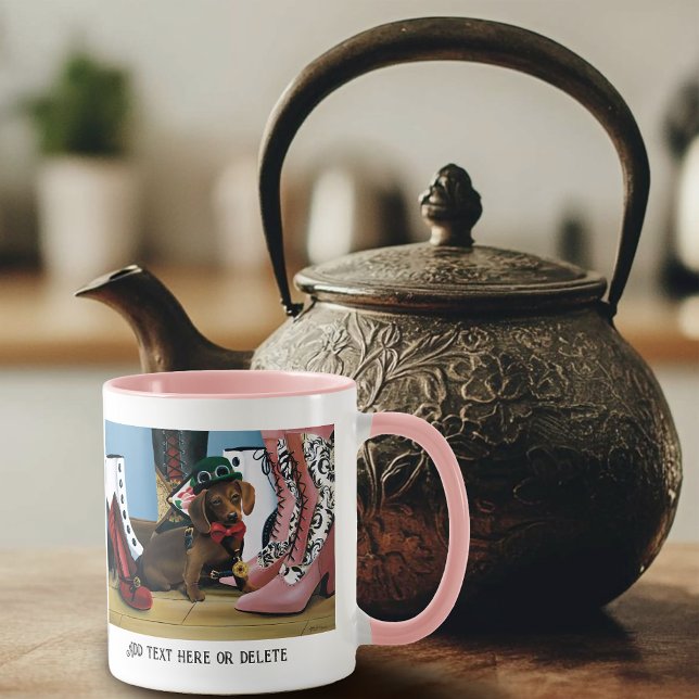 Caneca Botas Vitorianas para Cachorro Wiener Dachshund St (Criador carregado)