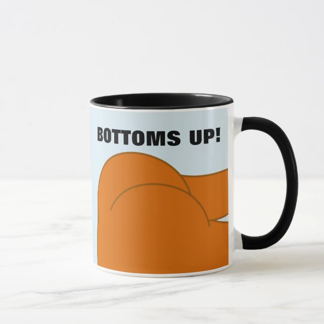 CANECA BOTOMS PARA CIMA, BARE BUMBUM FUNNY CAFFEE MUG (Direita)