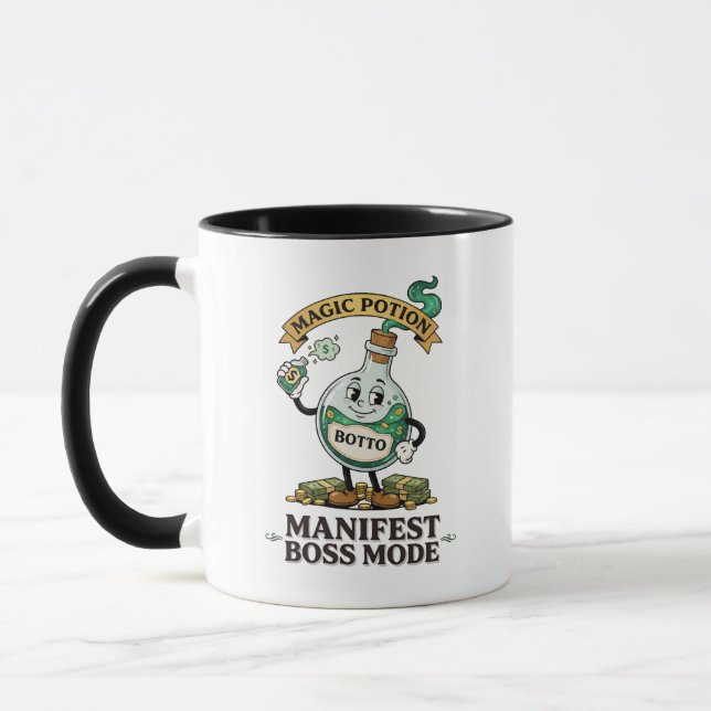 Caneca Botto Manifest Modo Chefe Cartoon Retro dos Anos 1 (Esquerda)