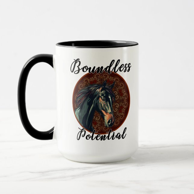 Caneca Boundless Potential Horse Mug – Majestic Stallion  (Esquerda)