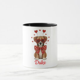Caneca boxer dog coffee mug Valentine's Day 2026