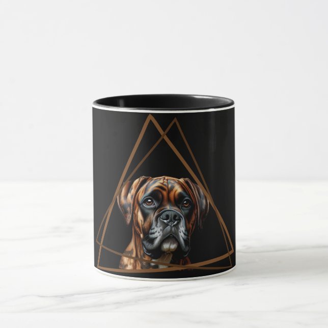 Caneca Boxer Lab Dog com manchas marrons e pretas (Centro)