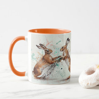 Caneca Boxing Hares Mug