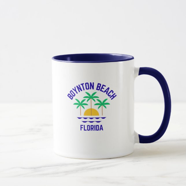 Caneca Boynton Beach Flórida Café Mug (Direita)