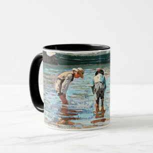 Caneca Boys Wading, famosa trabalho de arte por Winslow H