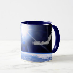 Caneca Braço Robótico do Ônibus Espacial Explosão Solar e