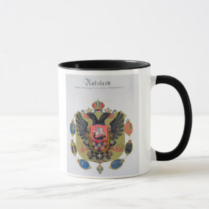 Caneca Braços e protetor do estado de Rússia imperial, 