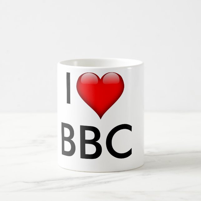 Caneca branca clássica da BBC (Centro)