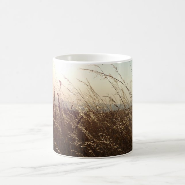 Caneca Branca Clássica de Foto do Modo de Verão (Centro)