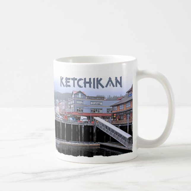 Caneca branca clássica de Ketchikan 3 (Direita)