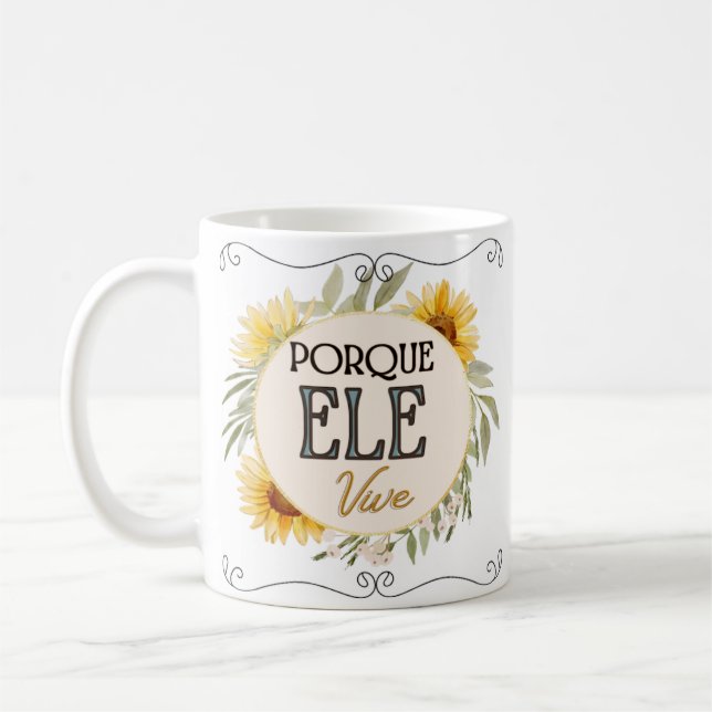 Caneca branca clássica - Páscoa (Esquerda)