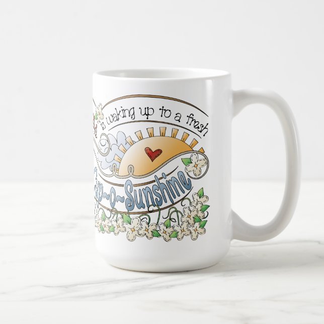 Caneca Branca Clássica Sunshine (Direita)