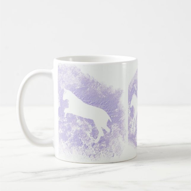 Caneca branca com Design de cavalo (Esquerda)