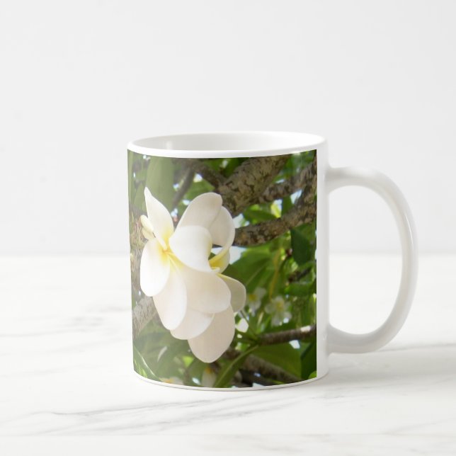 Caneca branca de Cofee do Plumeria (Direita)