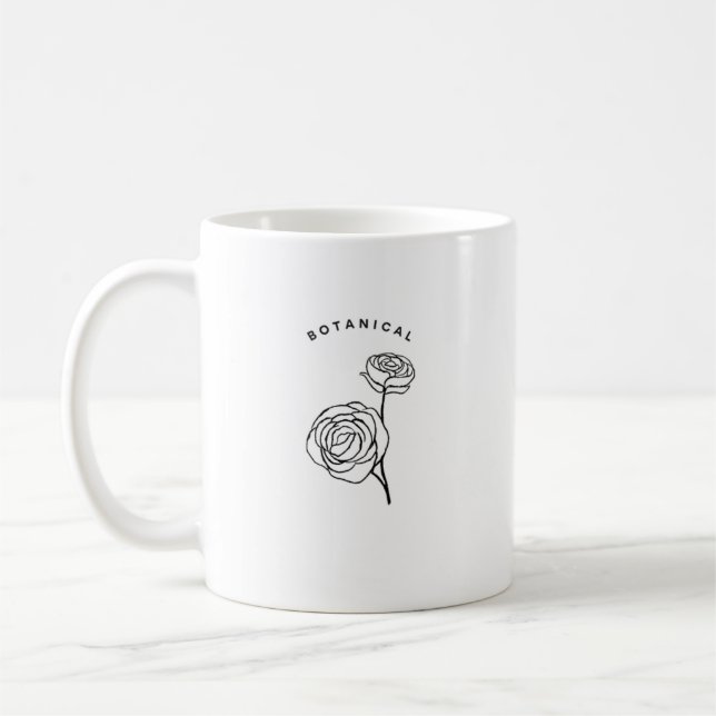 Caneca Branca Design Artesanal | Xícara de Café Es (Esquerda)