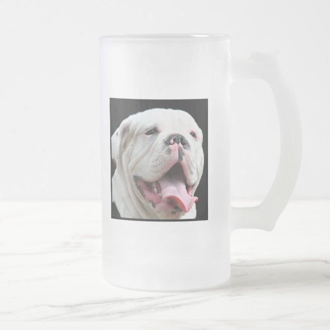 Caneca branca do buldogue (Direita)