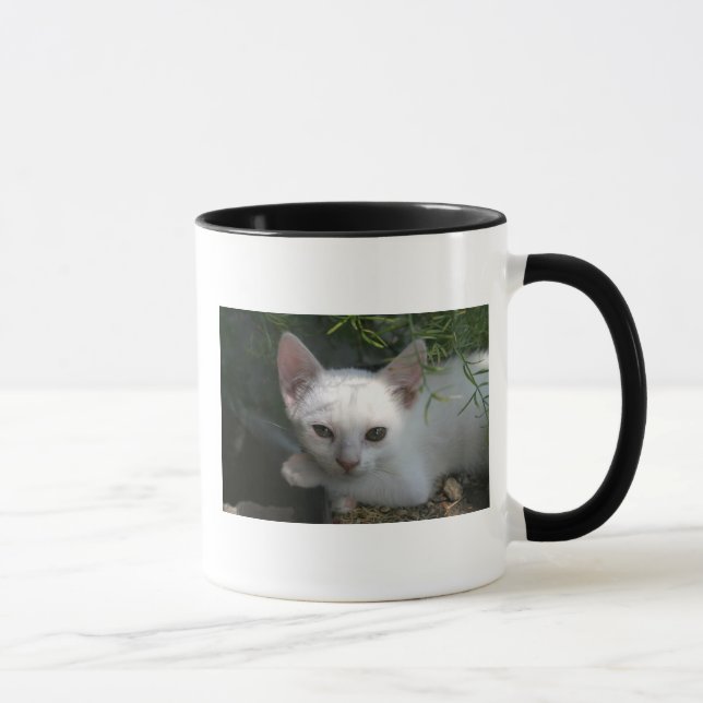 Caneca branca do gatinho (Direita)
