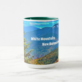 Caneca branca do NH das montanhas