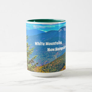 Caneca branca do NH das montanhas