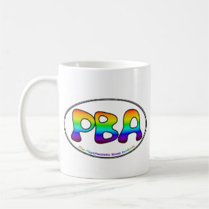 Caneca branca do Oval 15oz de PBA