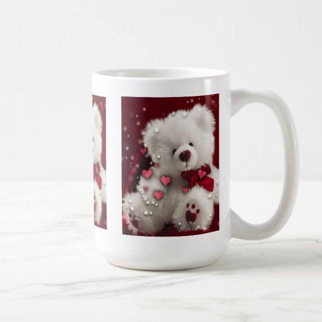 Caneca branca do urso de ursinho (Direita)