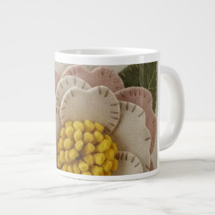 Caneca Branca Feita à Mão – Xícara de Café com Est