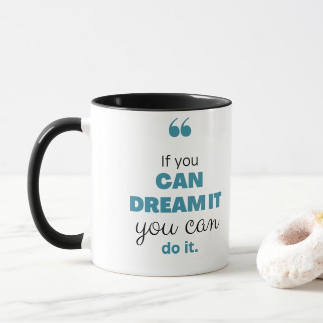 caneca branca para café OU chá (Com Donut)