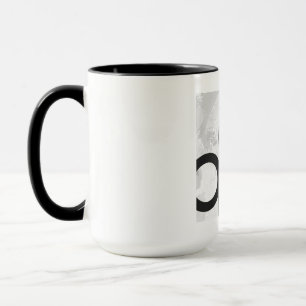 Caneca Branco aniversário de 90 décadas